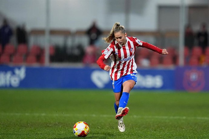 Archivo - Andrea Medina, en un partido con el Atlético de Madrid.