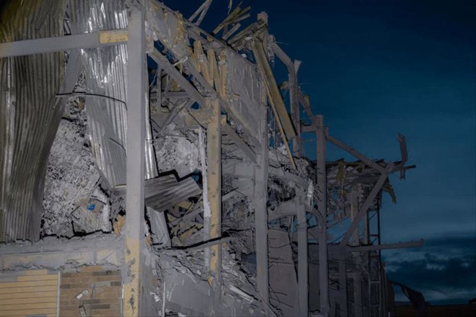 Un edificio en Irán, tras el ataque de misiles de Israel y Estados Unidos. Archivo
