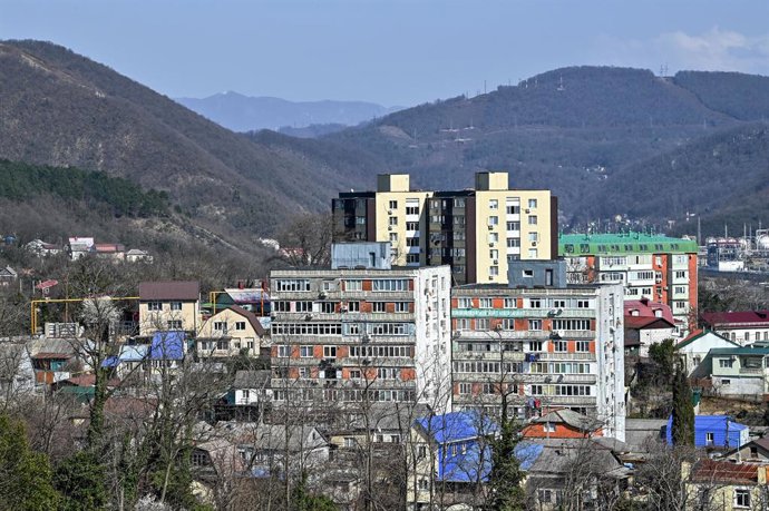 RÚSSIA, REGIÃO DE KRASNODAR - 14 DE MARÇO DE 2026: A cidade turística de Tuapse, no Mar Negro, fica ao norte de Sochi
