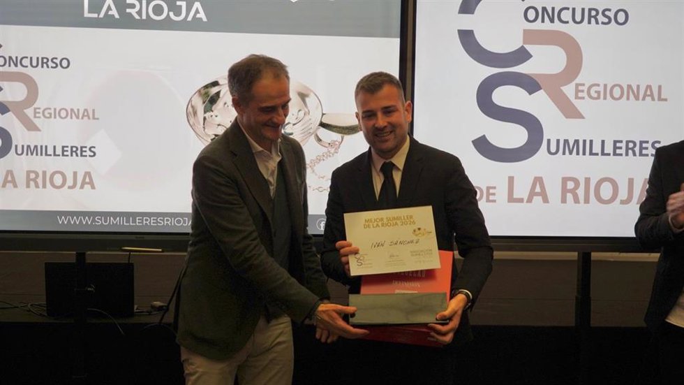 Iván Sánchez, de 'Venta Moncalvillo', gana el concurso regional Sumilleres de La Rioja 2026