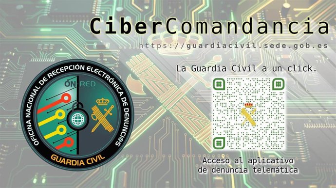 La Cibercomandancia de la Guardia Civil ha investigado a ocho personas como presuntas autoras de un delito de estafa informática.
