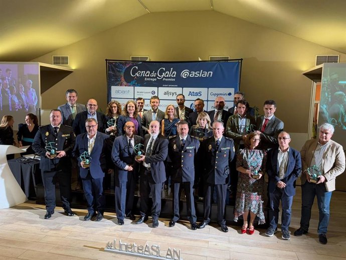 Galardonados en los premios de la Asociación @aslan.