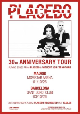 Cartel de la gira de Placebo