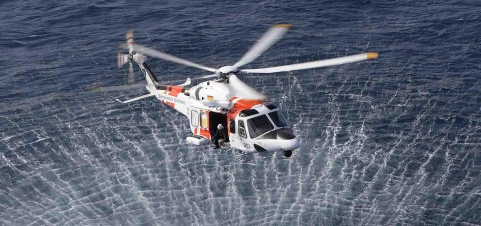 Archivo - Un helicóptero de Salvamento Marítimo. 
