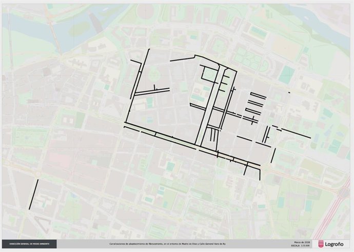Logroño destinará 1,6 millones hasta 2029 en un plan de sustitución de tuberías de fibrocemento en más de 20 calles