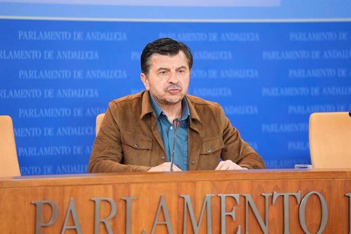 El portavoz del PP-A en el Parlamento, Toni Martín, este miércoles