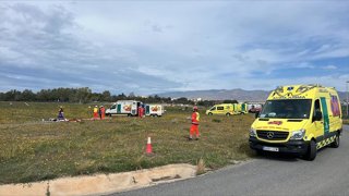 Simulacro de accidente aéreo en el Aeropuerto de Almería.