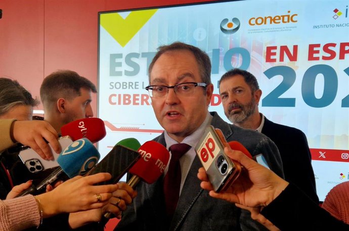 El director del Incibe, Félix Barrio, en la sede del Incibe, en León capital.
