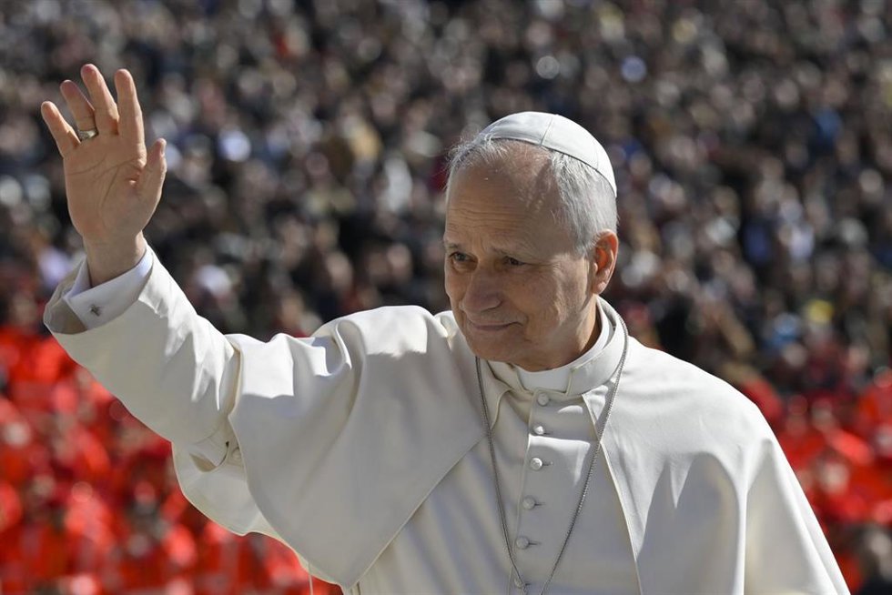 El Papa León XIV durante la audiencia general.