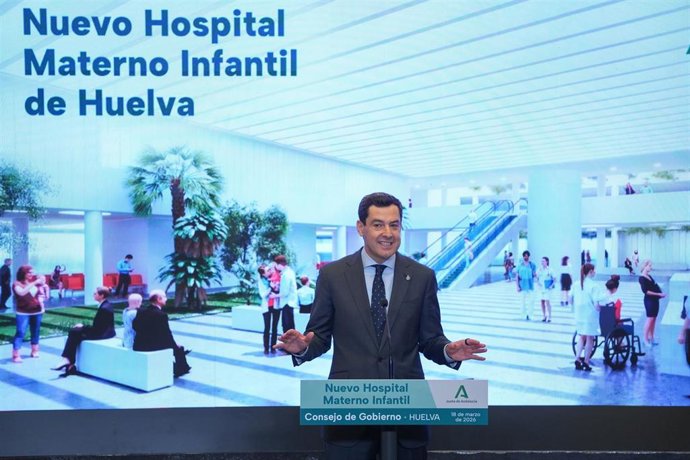 El presidente de la Junta de Andalucía, Juanma Moreno, durante la celebración del Consejo de Gobierno.