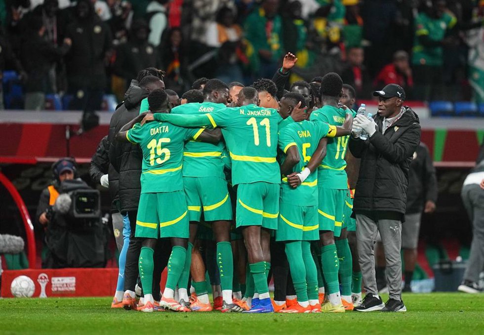 Archivo - Selección senegalesa de fútbol ante Marruecos en la final de la Copa África. 