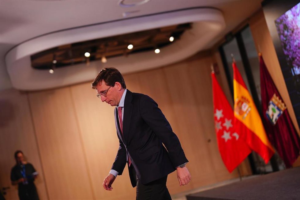 El alcalde de Madrid, José Luis Martínez-Almeida, en la presentación de Nuevo AZCA