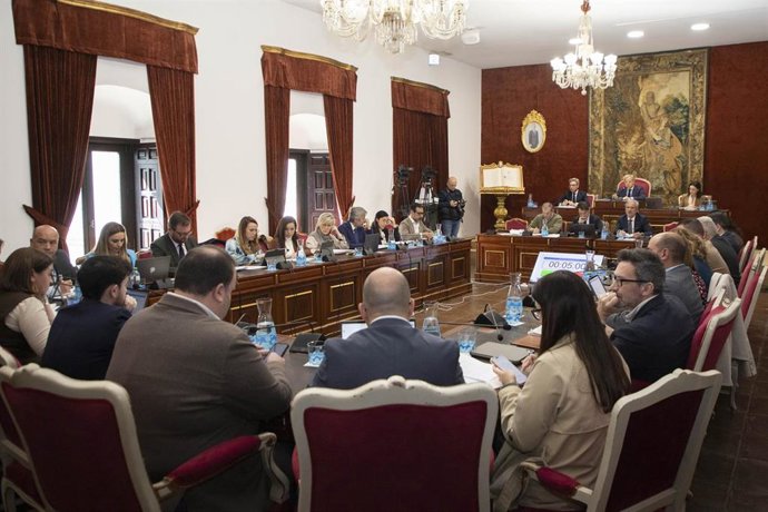 Celebración de la sesión plenaria de la Diputación de Córdoba correspondiente al mes de marzo.