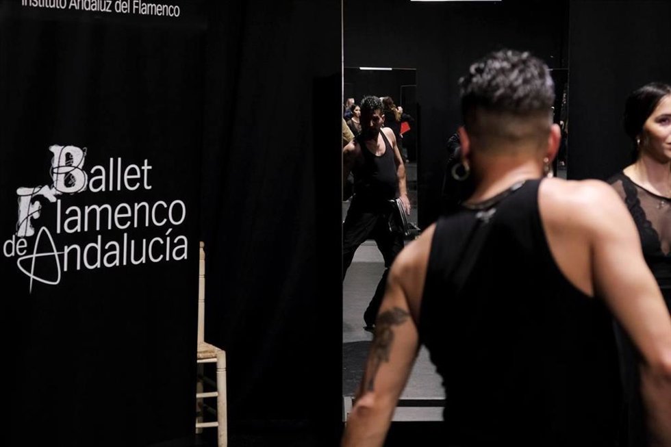 Ensayo del Ballet Flamenco de Andalucía.