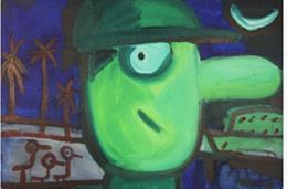 Obra de Javier Mariscal en la exposición en Santa Pola