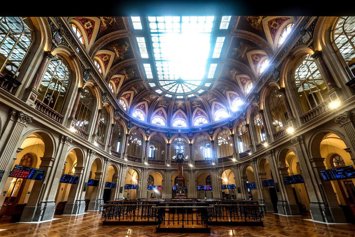 Archivo - Interior del Palacio de la Bolsa