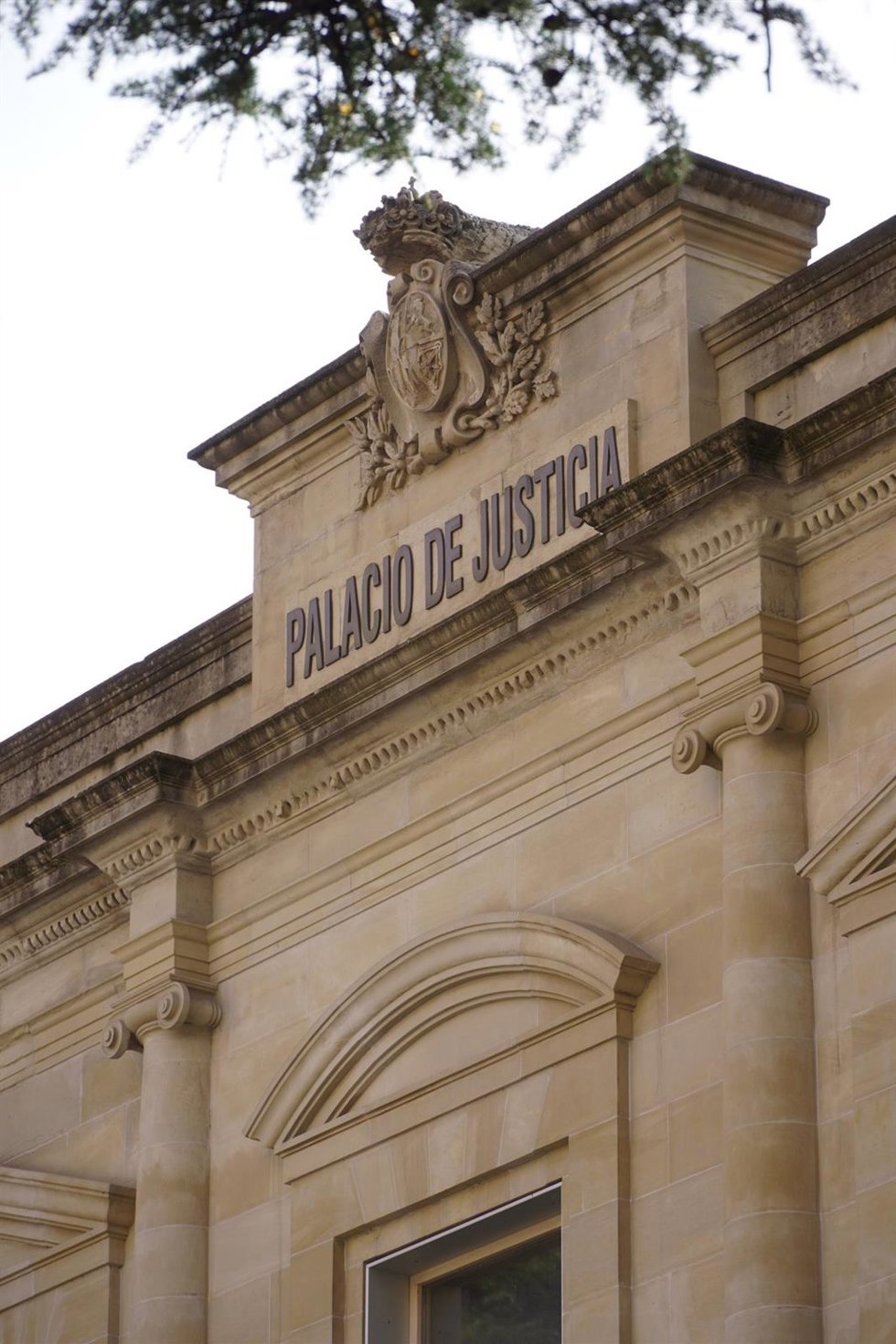 Archivo - Vista de la fachada del Palacio de Justicia