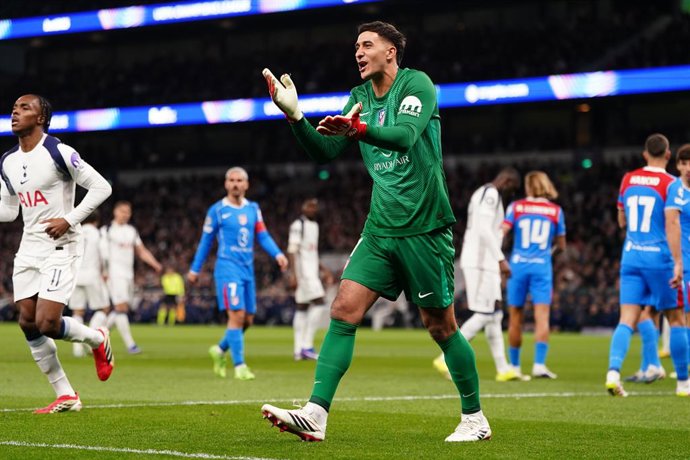 March 18, 2026, London, England, United Kingdom: AtlÃtico Madrid goalkeeper Juan Musso during the UEFA Champions League match Tottenham Hotspur vs Atletico Madrid at Tottenham Hotspur Stadium, London, United Kingdom on 18 March 2026.