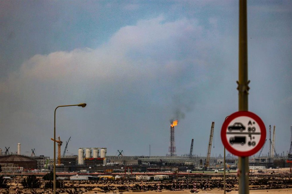 Vista de la planta de producción de gas natural licuado en la ciudad industrial de Ras Laffan, en Qatar