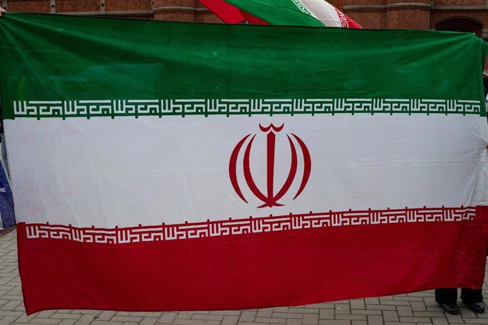 Bandera de Irán en una imagen de archivo