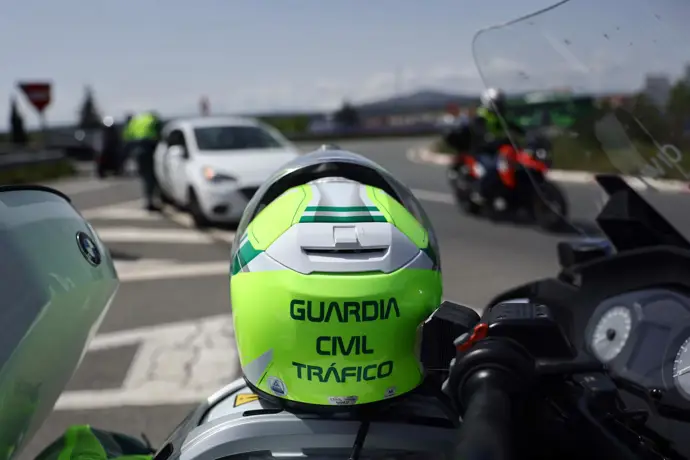 Guardia Civil en un control de tráfico