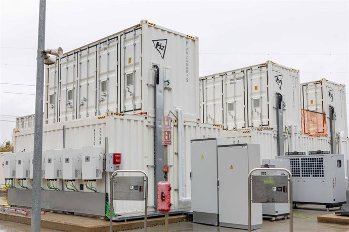 Baterías de flujo de vanadio del proyecto de la Ciuden de producción de hidrógeno verde, combustibles sintéticos sostenibles y almacenamiento energético.