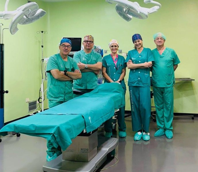 Equipo sanitario del Hospital de Coria (Cáceres)