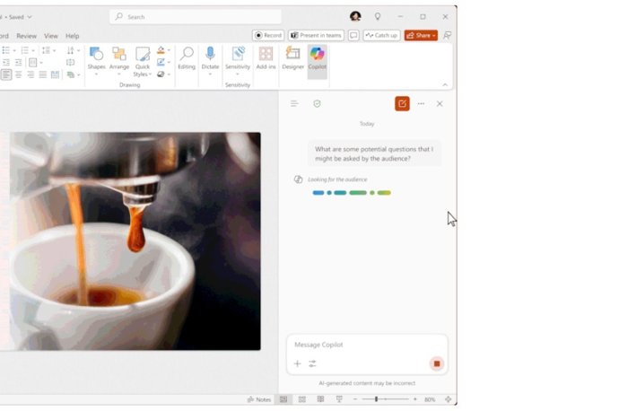 Copilot Chat en la app de PowerPoint