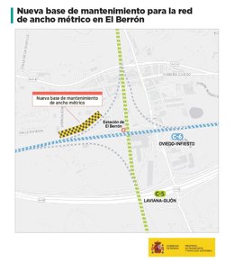 Adif adjudica por 5,17 millones la nueva base de mantenimiento ferroviario en El Berrón