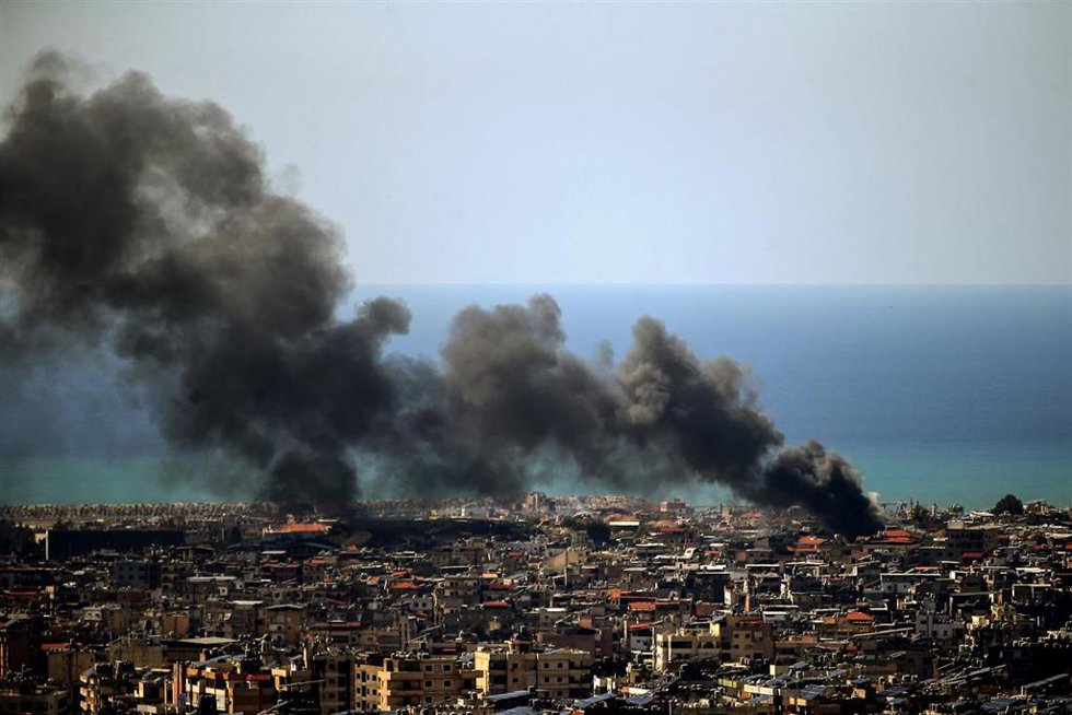 Bombardeo sobre Beirut en el marco de la ofensiva israelí tras la guerra de Irán.