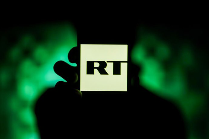 Archivo - Logo de la cadena de televisión rusa RT.