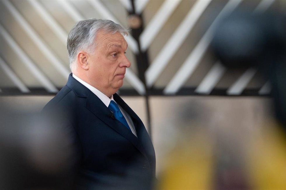 El primer ministro de Hungría, Viktor Orbán, a su llegada al Consejo Europeo.