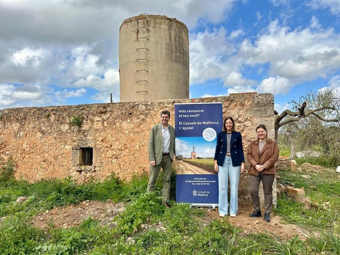El Consell de Mallorca presenta una convocatoria de ayudas para restaurar molinos históricos
