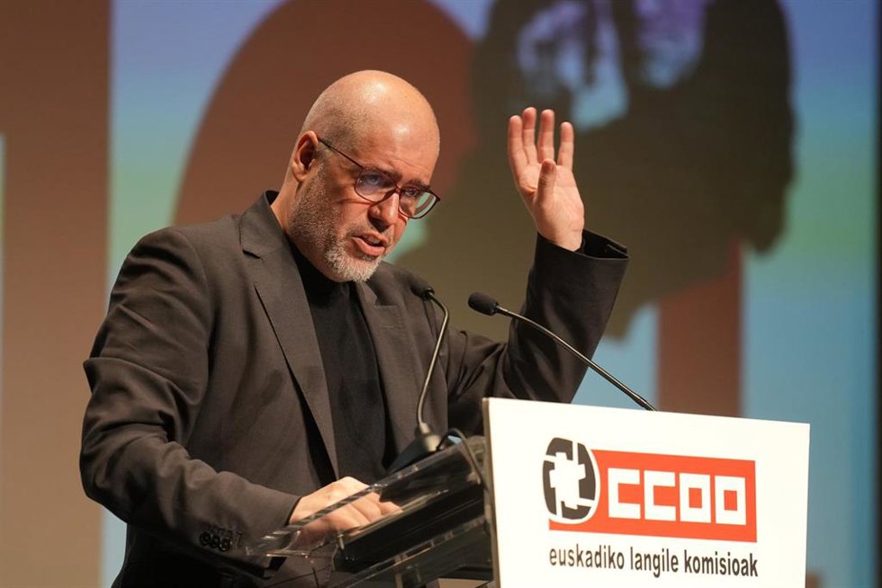 Iamgen de archido del secretario general de CCOO, Unai Sordo