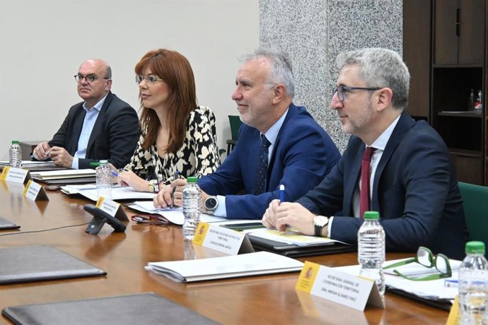 O ministro Ángel Víctor Torres, em Melilha, onde presidiu nesta quinta-feira uma reunião de coordenação com delegados do Governo