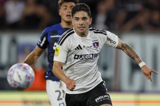 Futbol, Colo Colo vs Huachipato. Fecha 7, Liga de Primera 2026. El jugador de Colo Colo Lautaro Pastran es fotografiado durante el partido de primera division contra Huachipato  disputado en el estadio Monumental de Santiago, Chile. 16/03/2026 Andres
