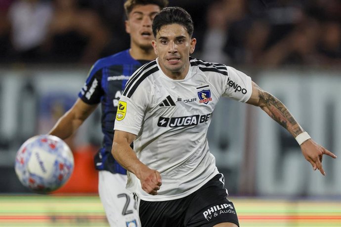 Futbol, Colo Colo vs Huachipato. Fecha 7, Liga de Primera 2026. El jugador de Colo Colo Lautaro Pastran es fotografiado durante el partido de primera division contra Huachipato  disputado en el estadio Monumental de Santiago, Chile. 16/03/2026 Andres