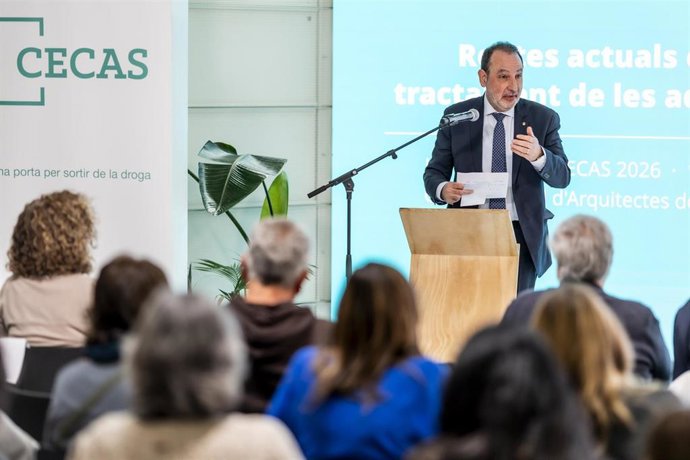 El conseller de Justicia y Calidad Democrática, Ramon Espadaler, en su intervención