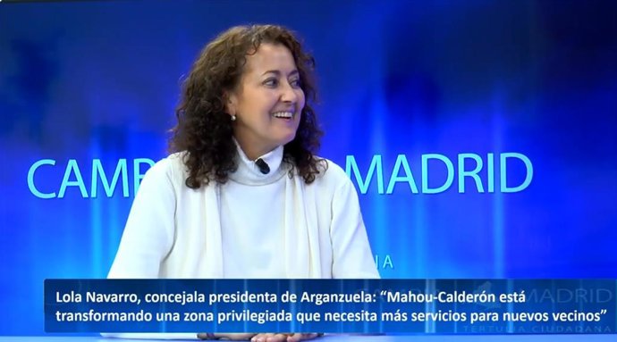 La concejala presidenta de Arganzuela, Lola Navarro