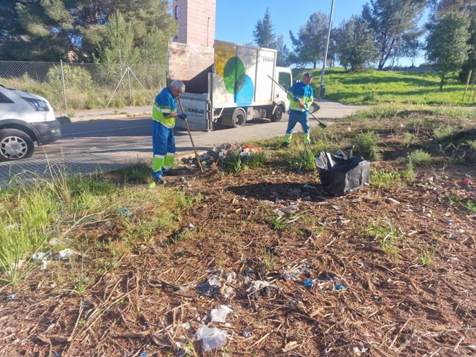 Emaya retira 200 kilos de residuos en el parque de sa Taulera