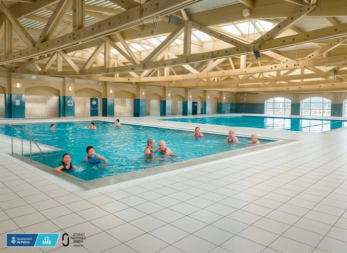 Maqueta virtual de las nuevas piscinas interiores del polideportivo Germans Escalas.