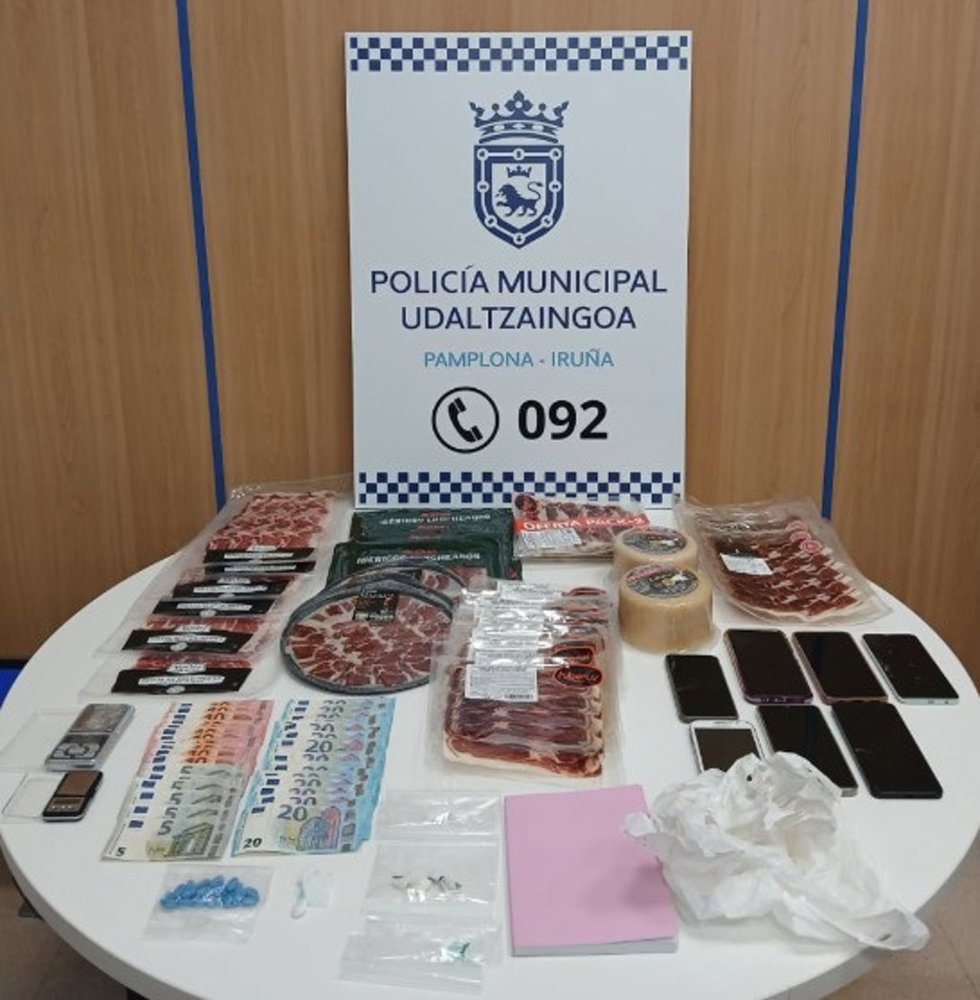Material incautado.