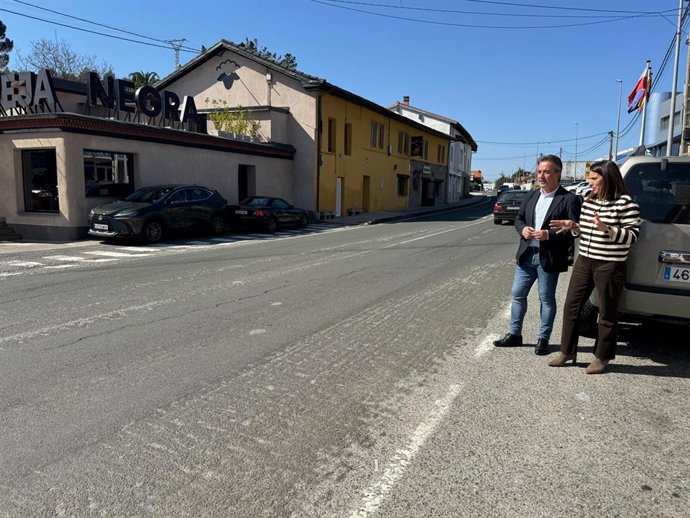 Movellán y Pérez en la N-611.