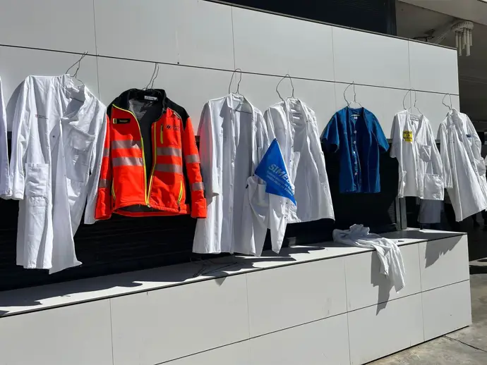 Protesta de la huelga de médicos en Baleares