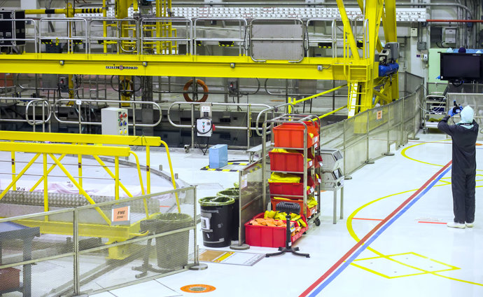 Interior de la central nuclear de Santa María de Garoña