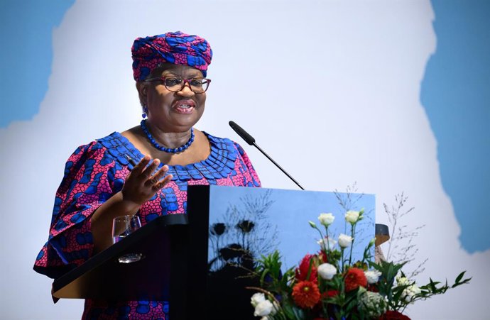 Archivo - 04 September 2023, Berlin: Ngozi Okonjo-Iweala, WTO Director-General, speaks at the opening of the Conference of Heads of German Missions Abroad at the Federal Foreign Office. Photo: Bernd von Jutrczenka/dpa