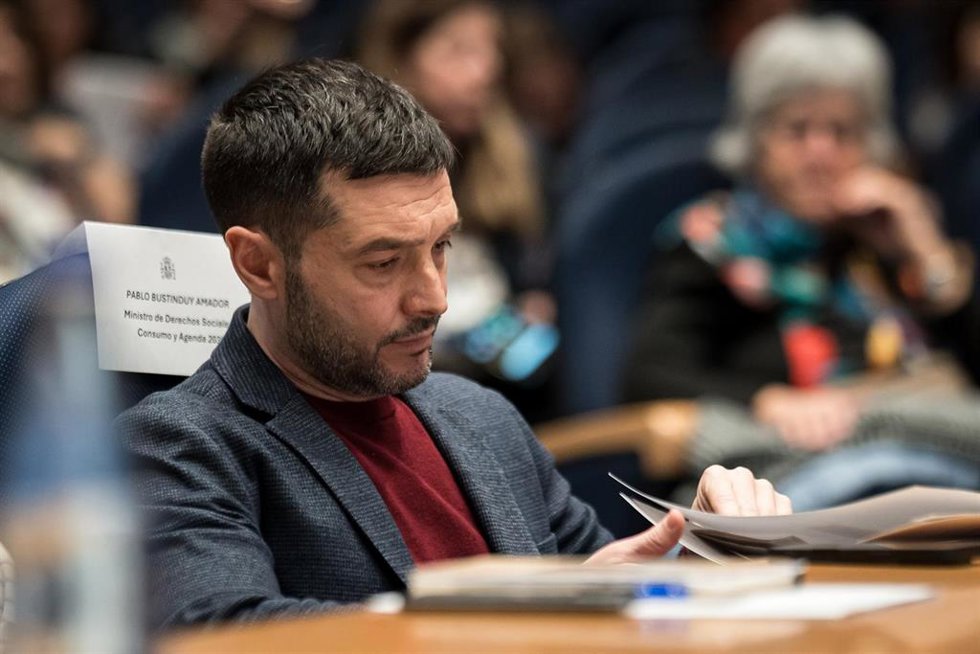 El ministro de Derechos Sociales, Consumo y Agenda 2030, Pablo Bustinduy, 
