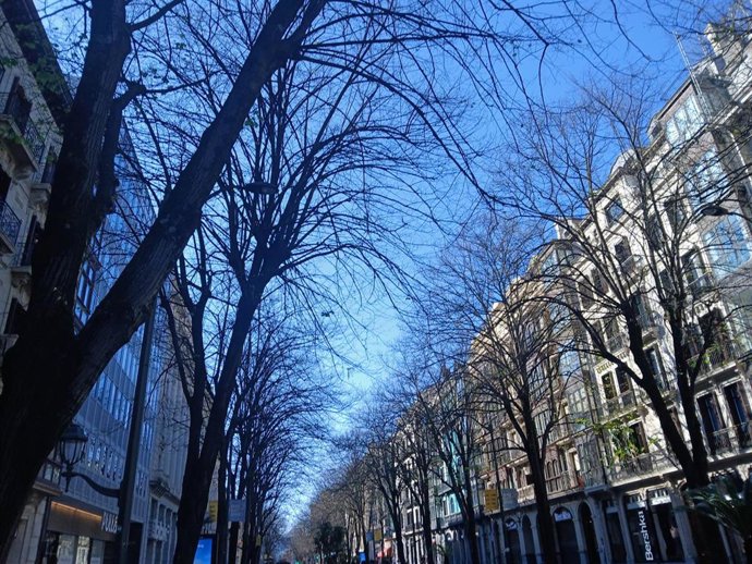 Cielo despejado en Bilbao