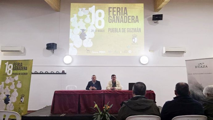 Jornadas Técnicas Ganaderas, que se celebran en Puebla de Guzmán dentro de la programación de la XVIII Feria Ganadera.