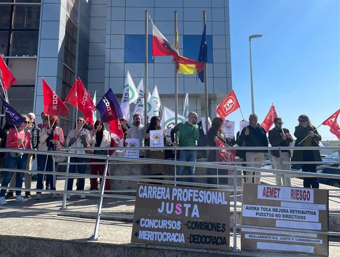 Concentración en la Delegación Territorial de la AEMET